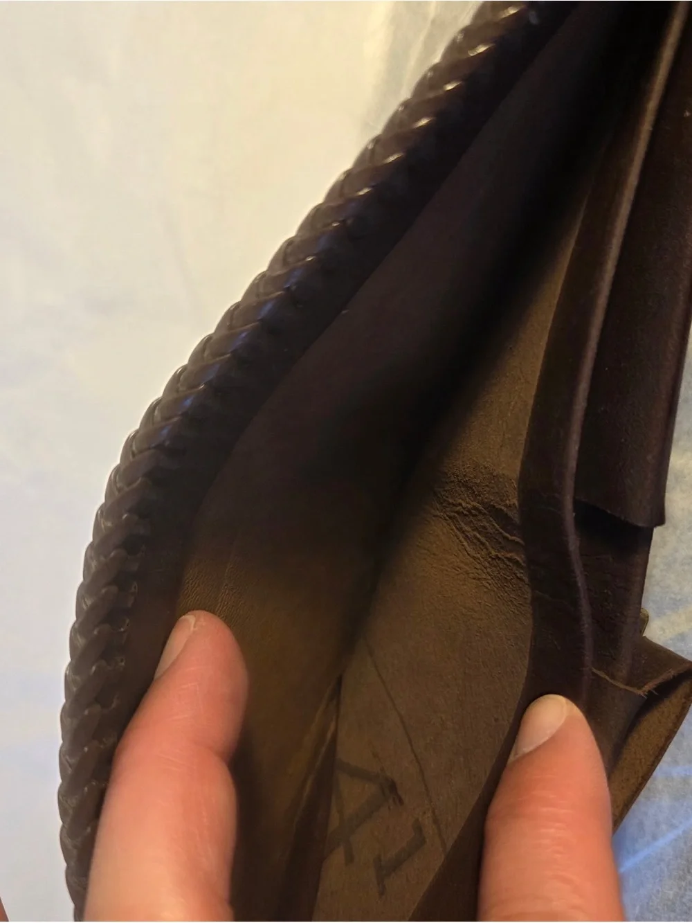 Tan Leather Horse Hand Tooled Wallet Tan Brown Western Cowboy
